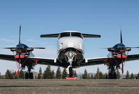 N35HG @ KTRK - 2013 Beechcraft King Air 300 visiting from SoCal at Truckee-Tahoe Airport, CA. - by Chris Leipelt