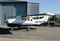 N827RP @ KRHV - 1980 Cessna P210N visiting from nearby Petaluma for light maintenance at Reid Hillview Airport, San Jose, CA. - by Chris Leipelt