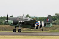 F-AZJA @ LFSI - Grumman TBM-3E Avenger, Take off rwy 29, St Dizier-Robinson Air Base 113 (LFSI) Open day 2017 - by Yves-Q