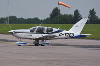 G-TZED @ EGSH - Just landed at Norwich. - by Graham Reeve
