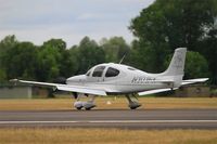 N101FK @ LFSI - Cirrus SR22 G3 GTS X Turbo, Landing rwy 29, St Dizier-Robinson Air Base 113 (LFSI) Open day 2017 - by Yves-Q