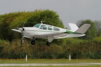 N152JP @ LFRB - Beech V35 Bonanza, On final rwy 25L, Brest-Bretagne airport (LFRB-BES) - by Yves-Q