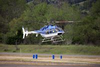 N406LS - Bell 407GX touch and go training at Cloverdale Municipal Airport, California - by Wernher Krutein / Photovault.com