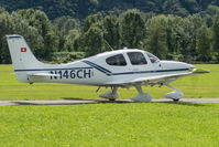 N146CH @ LSZL - At Locarno-Magadino, civil part. - by sparrow9