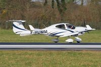 F-HUMM @ LFRB - Diamond DA-40 Diamond Star, Landing rwy 07R, Brest-Bretagne airport (LFRB-BES) - by Yves-Q