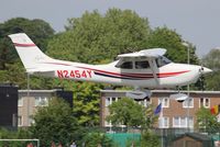 N2454Y @ EBAW - Landing at Antwerp.