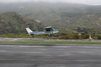 N704UT @ SZP - 1976 Cessna 150M, Continental O-200 100 Hp, takeoff climb Rwy 22 - by Doug Robertson