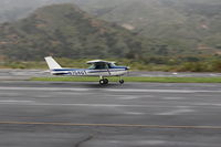 N704UT @ SZP - 1976 Cessna 150M, Continental O-200 100 Hp, landing roll Rwy 22 - by Doug Robertson