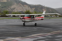 N714HH @ SZP - 1977 Cessna 150M, Continental O-200 100 Hp, taxi to Rwy 22 - by Doug Robertson