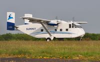 C-FARA @ EGFH - Visiting Skyvan operated by Summit Air. - by Roger Winser