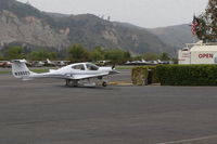 N385DS @ SZP - DIAMOND Aircraft Inds. DIAMOND DA40-XLS DIAMOND STAR, Lycoming IO-360-M1A+ 180 Hp, at Fuel Dock - by Doug Robertson