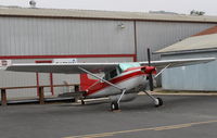 N20315 @ SZP - 1981 Cessna 180K SKYWAGON, Continental O-470-K 230 Hp, ventral carrier equipped, at Ray's Aviation - by Doug Robertson