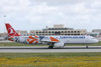 TC-JRO @ LMML - A321 TC-JRO in Turkish Airlines sprcial scheme for UEFA Europa League. - by Raymond Zammit