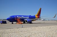 N407WN @ KBOI - Parked on remote spot  #4 waiting for a spare part. - by Gerald Howard
