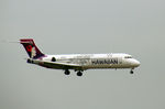 N494HA @ HNL - N494HA Boeing 717 on short finals for Honolulu - by Pete Hughes