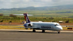 N480HA @ LIH - N480HA Boeing 717 at Kahului - by Pete Hughes