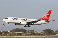 TC-JKO @ LMML - B737-700 TC-JKO Turkish Airlines - by Raymond Zammit