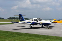 N4438T @ RID - PA-44-180 Seminole parked on the ramp in Richmond, Indiana sitting to Piper Cub 75M - by Christian Maurer