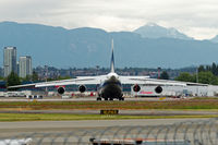 RA-82077 @ CYVR - @ YVR to load two Sikorsky S-61N's you see in the shots. - by Guy Pambrun
