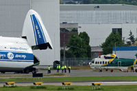 RA-82077 @ CYVR - @ YVR to load two Sikorsky S-61N's you see in the shots. - by Guy Pambrun