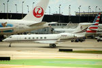 N100HG @ ORD - N100HG Gulfstream GV at Chicago O'Hare - by Pete Hughes