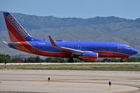 N492WN @ KBOI - Starting take off run on RWY 10R. - by Gerald Howard