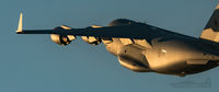 177703 @ EGNM - Heading from LBA to Brize, caught in the setting sun.