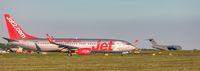 G-JZHG @ EGNM - On the ground at LBA with 177703 RCAF C-17 in the distance.