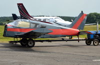 UNKNOWN @ EGTF - Unmarked Piper Cherokee fuselage believed on it's way to the Fairoaks fire training area. - by moxy