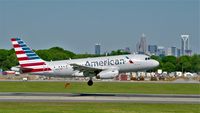 N837AW @ KCLT - Landing at Charlotte, nice flare - by Floyd Taber
