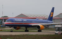 TF-ISX @ EGSH - 757 TF-ISX seen departing Norwich  in a special livery celebrating the 100 year centenary of Icelandic sovereignty from Denmark - by AirbusA320