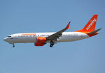 C-FMXA @ KBFI - First 737MAX8 for Sunwing Airlines seen on approach to KBFI after a pre-delivery test flight. - by Joe G. Walker