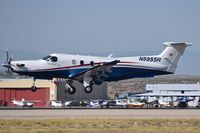 N5955R @ KBOI - Landing RWY 10R. - by Gerald Howard