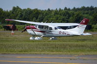 G-DVTA @ EGLK - Cessna 206H Stationair at Blackbushe. Ex EI-SPB - by moxy