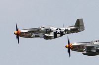 N51KB @ DWF - Lead plane in a flight of three over-flying the National Museum of the USAF - by Glenn E. Chatfield