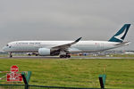 B-LRI @ EIDW - Lining up r/w 28 for the inaugural flight to Hong Kong - by Robert Kearney