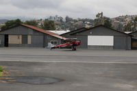 N675LF @ SZP - 1944 De Havilland DH-82A TIGER MOTH II, taxi from hangar to Rwy 22 - by Doug Robertson
