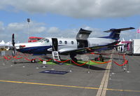 G-DYLN @ EGTB - Pilatus PC-12/47E at Wycombe Air Park. - by moxy
