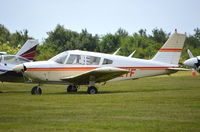 G-AZYF @ EGTB - Piper PA-28-180 Cherokee at Wycombe Air Park. - by moxy