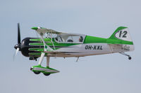 OH-XXL @ EFJY - Climbing out to display at the 100th Anniversary of the Finnish Air Force Airshow - by alanh
