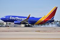 N776WN @ KBOI - Landing RWY 10L. - by Gerald Howard