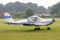 G-CCZZ @ EGTH - Aerotechnik EV-97 Eurostar G-CCZZ Old Warden 3/6/18 - by Grahame Wills