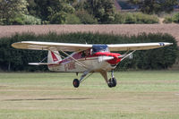 G-ARNE @ EGTH - Piper PA-22 Colt 108 G-ARNE Shiny Colt Group Old Warden 7/8/16 - by Grahame Wills