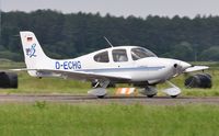 D-ECHG @ EGFP - Visiting SRV-G2 departing Runway 04. - by Roger Winser