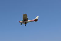N714HH @ SZP - 1977 Cessna 150M, Continental O-200 100 Hp, on final Rwy 22 - by Doug Robertson