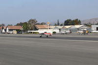 N714HH @ SZP - 1977 Cessna 150M, Continental O-200 100 Hp, landing Rwy 22 - by Doug Robertson