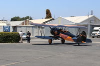 N472N @ SZP - 1929 Travel Air D-4-D, Lycoming R680E3B 9 cylinder 260 Hp radial, at SZP Fuel Dock - by Doug Robertson