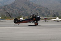 N472N @ SZP - 1929 Travel Air D-4-D, Lycoming R680E3B 9 cylinder 260 Hp radial, landing roll Rwy 22 - by Doug Robertson