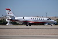 N247TA @ KBOI - Landing roll out on RWY 28R. - by Gerald Howard