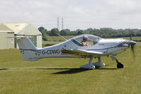 G-CDWG @ X5FB - Resident Dyn'Aero MCR-01 Club taxiing out to runway 26 for take-off at Fishburn Airfield, UK. June 30th 2018. - by Malcolm Clarke
